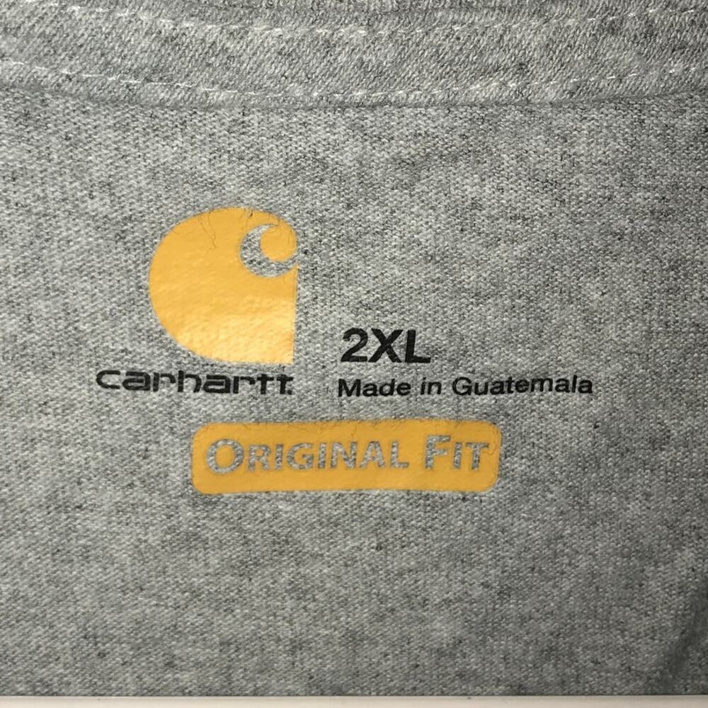 Carhartt Men's Grey Long Sleeve Chest Pocket Tee Shirt - Picture 7 of 9